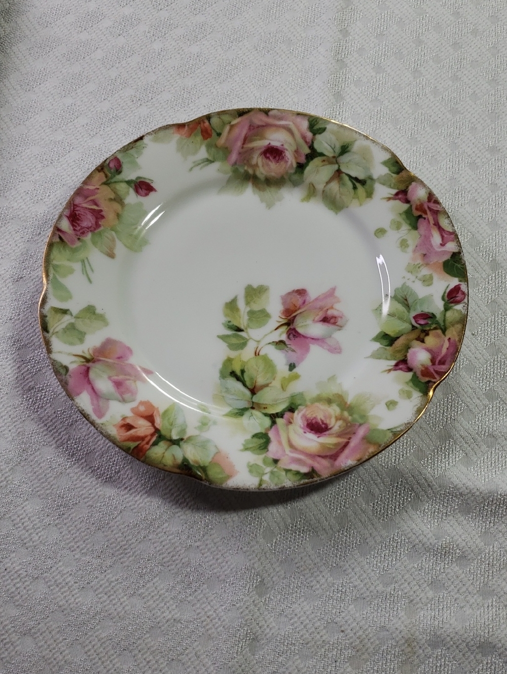 J & C Bavaria Louise Roses Antique Plate